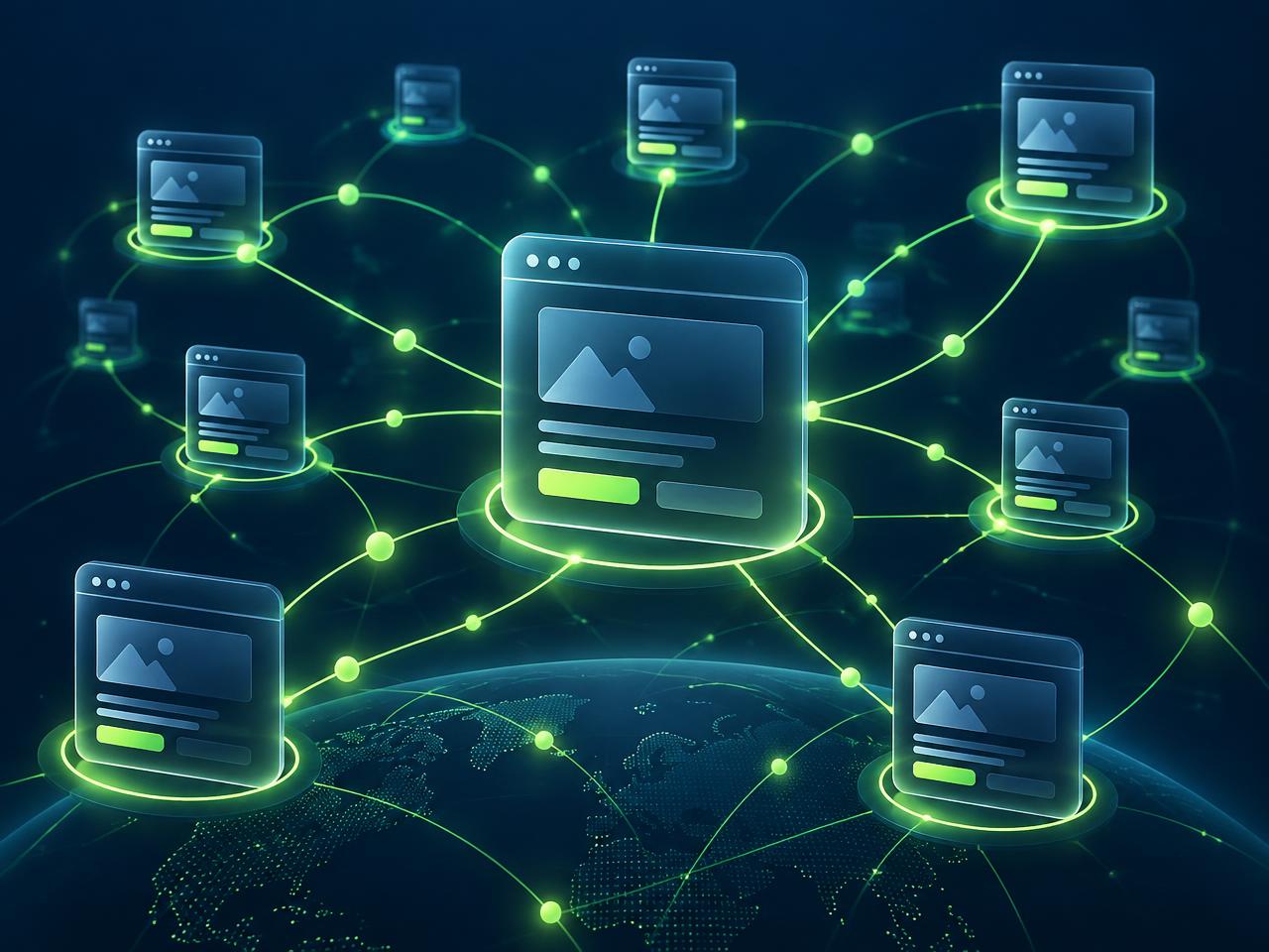 Network of high authority websites linking to a brand